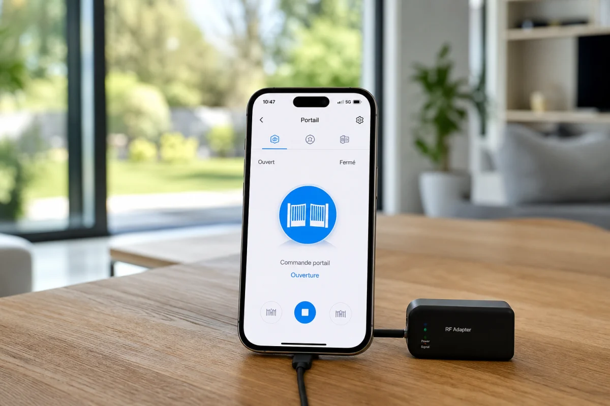 copier telecommande portail sur smartphone