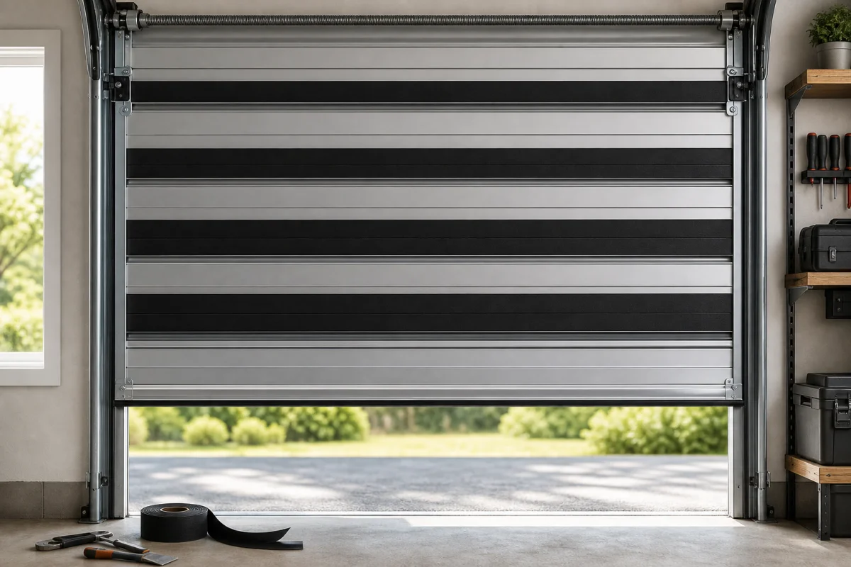 isoler porte de garage enroulable