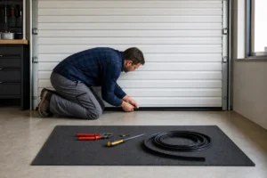 isoler porte de garage enroulable