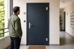 porte d'entrée appartement partie commune