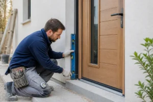 poser une porte d'entrée en rénovation