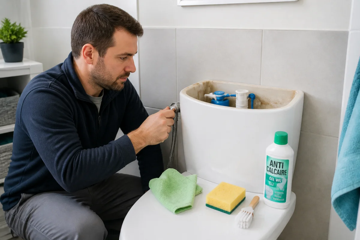 Fuite de chasse d’eau et calcaire comment réagir efficacement
