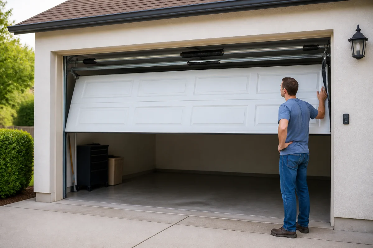 Porte de garage bloquée que faire